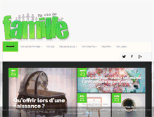 Tablet Screenshot of maviedefamille.com